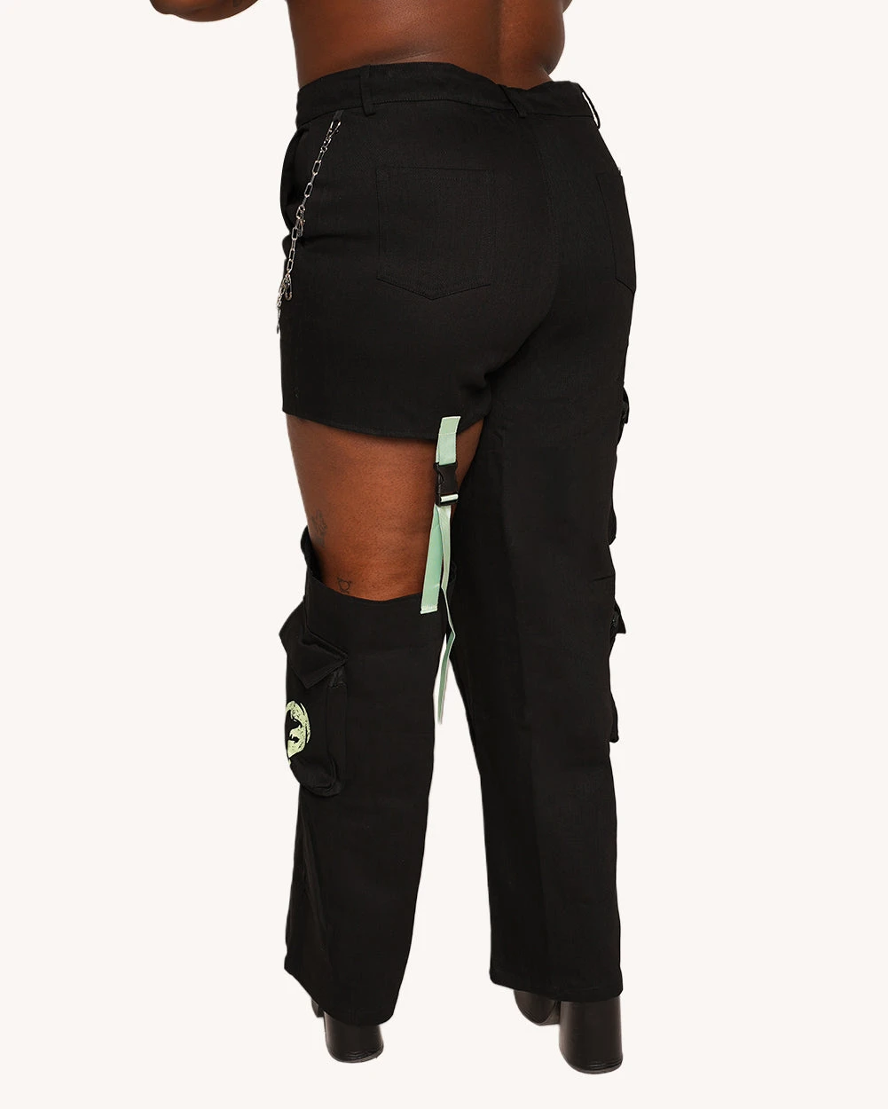Sunflowerraver X IHR Get Bent Wide Leg Detachable Leg Pants 9 Sunflowerraver X IHR Get Bent Wide Leg Detachable Leg Pants - Image 9