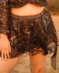 Bohemian Princess Sequin Ruffle Mini Skirt -Iheartraves Sale Store 1.5.24Beyond Chella1420