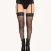 Midnight Kiss Suspender Tights -Iheartraves Sale Store 3.20.25Kaylee Erin Danny00281