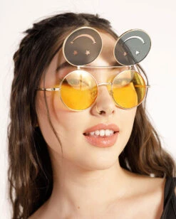 303 Vibes Smiley Sunglasses -Iheartraves Sale Store 303 Vibes Smiley Sunglass Side2
