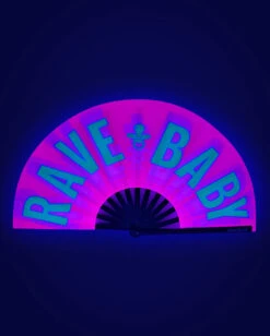 Rave Baby UV Reactive Hand Fan