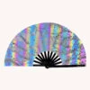 Secret Life Of Mushroom Rainbow Reflective Hand Fan -Iheartraves Sale Store 743468537 secret life of mushroom rainbow reflective hand fan rr