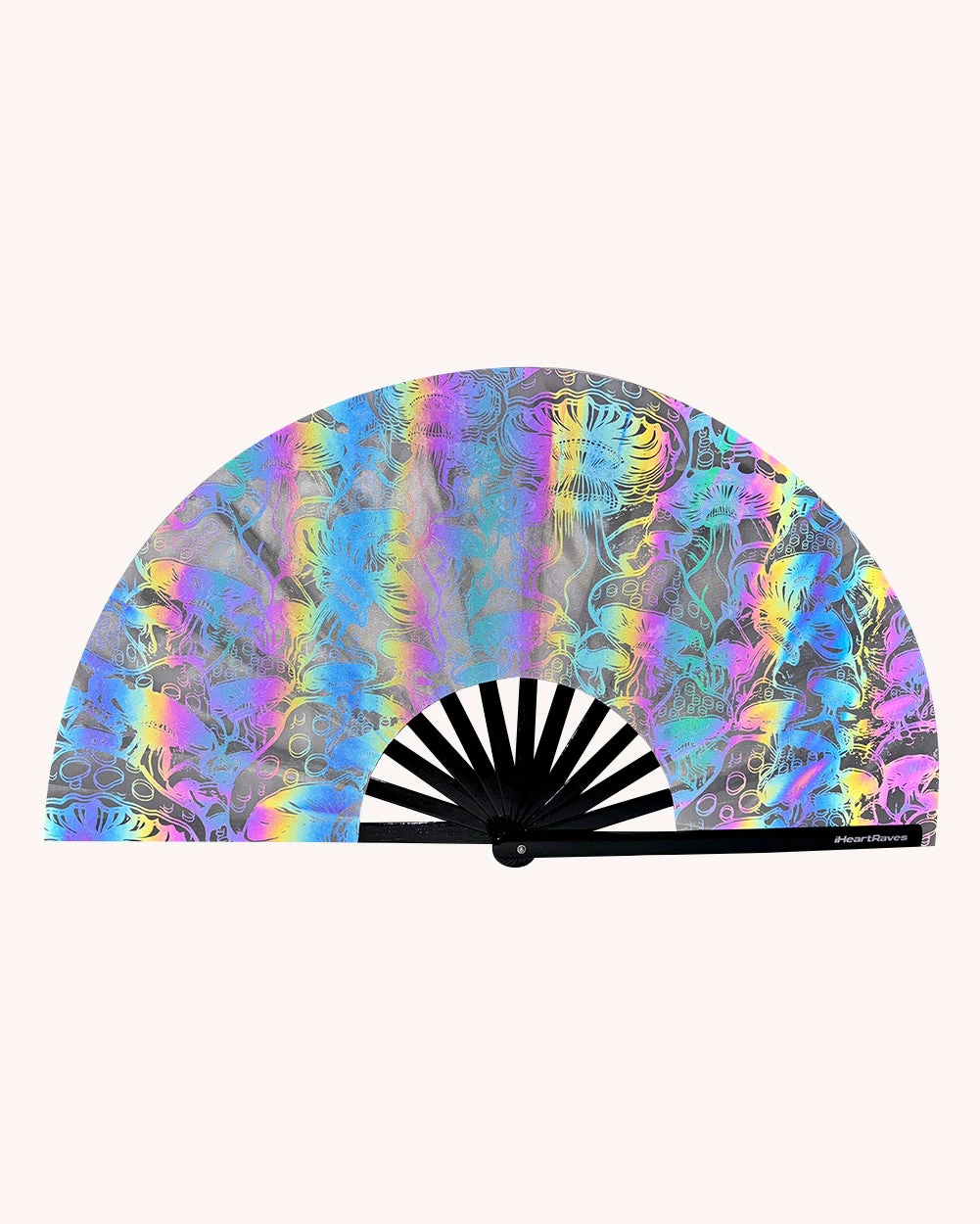 Secret Life Of Mushroom Rainbow Reflective Hand Fan 1 Secret Life Of Mushroom Rainbow Reflective Hand Fan