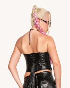 Always Serving Tube Top Corset -Iheartraves Sale Store Always Serving Tube Top Corset Black Back