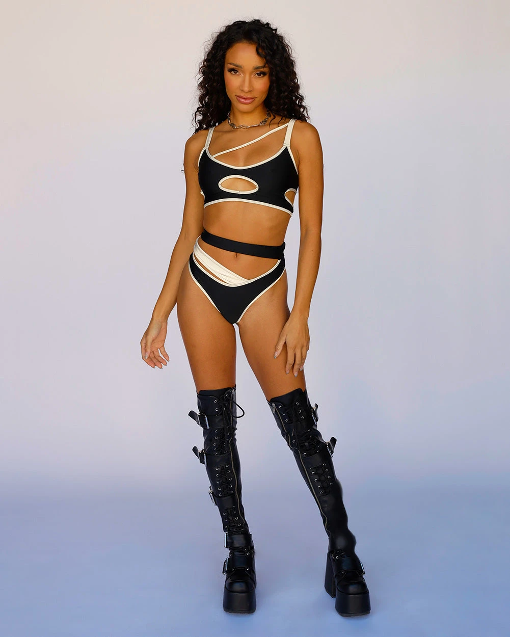 Backstage Baddie Reflective Cutout Top 5 Backstage Baddie Reflective Cutout Top - Image 5