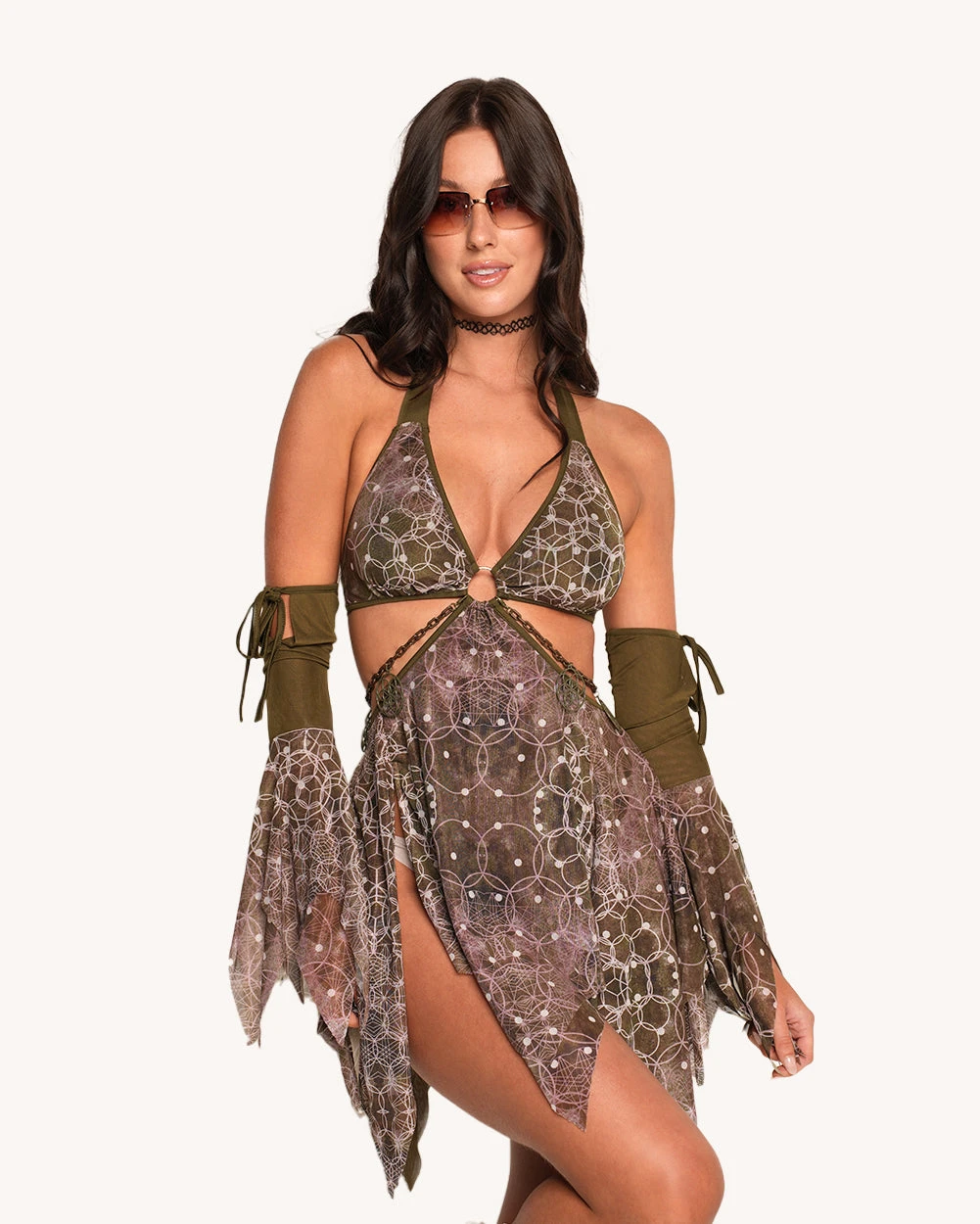 Beneath The Trees Dress With Sleeves 5 Beneath The Trees Dress With Sleeves - Image 5