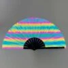 Catch The Light Rainbow Reflective Hand Fan -Iheartraves Sale Store Catch the Light Rainbow Reflective Hand Fan Reflective
