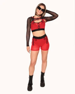 ClarissaTalks X IHR Enter The Portal Ultra Crop Top -Iheartraves Sale Store ClarissaxiHREnterthePortalUltraCropTop Full