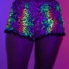 Cosmic Jungle Shorts -Iheartraves Sale Store Cosmic Jungle Shorts Glow