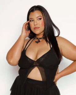 Dark Arts Mesh Top -Iheartraves Sale Store Dark Arts Mesh Top Black C1 Side