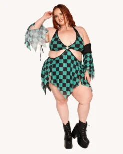 Demon's Mercy Mesh Dress With Sleeves -Iheartraves Sale Store Demon s Mercy Dress with Sleeves C1 Full