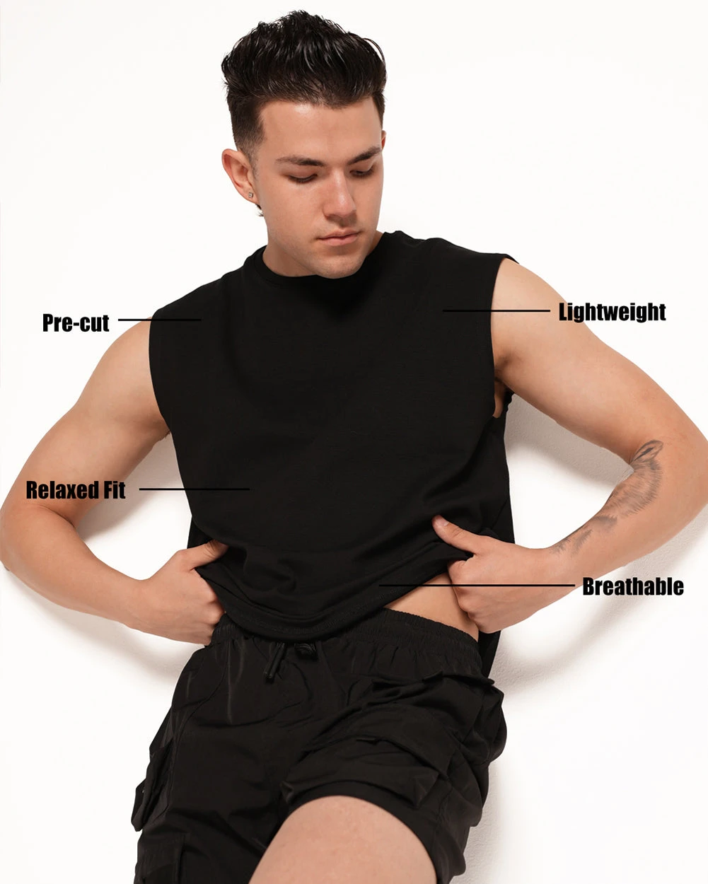 Dusk To Dawn Men's Cut Off Shirt 2 Dusk To Dawn Men's Cut Off Shirt - Image 2