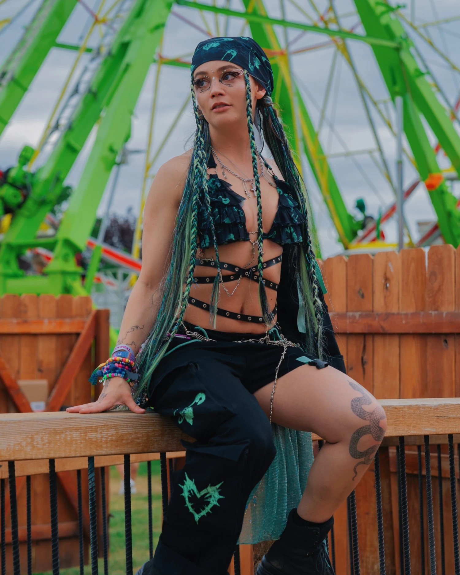 Sunflowerraver X IHR Get Bent Wide Leg Detachable Leg Pants 5 Sunflowerraver X IHR Get Bent Wide Leg Detachable Leg Pants - Image 5