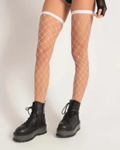 Flirty Fishnet Thigh Highs -Iheartraves Sale Store Flirty Fishnet Thigh Highs Red Whte 8b38d1fb 3fa2 4614 989f e7390046002c