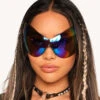 Galactic Baddie Glasses -Iheartraves Sale Store Galactic Baddie Glasses Front