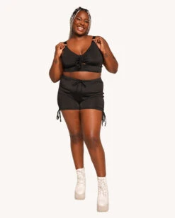 Getting Hyped Ruched Shorts -Iheartraves Sale Store Getting Hyped Ruched Top C1 Full 9d8de833 a4a3 4493 9358 562657650c40