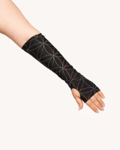 Glowkeeper Rainbow Reflective Top With Sleeves -Iheartraves Sale Store Glowkeeper Top with Sleeves Detail