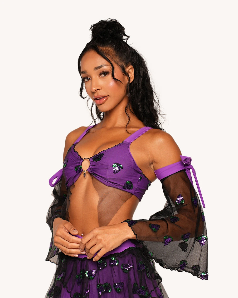 Grape Jelly Top With Sleeves 1 Grape Jelly Top With Sleeves