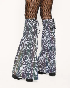 Happy Hour White Reflective Sleeve & Boot Cover Set 11 Happy Hour White Reflective Sleeve & Boot Cover Set -Iheartraves Sale Store Happy Hour White Reflective Sleeve Boot Cover Set Back