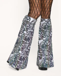 Happy Hour White Reflective Sleeve & Boot Cover Set 12 Happy Hour White Reflective Sleeve & Boot Cover Set -Iheartraves Sale Store Happy Hour White Reflective Sleeve Boot Cover Set Front