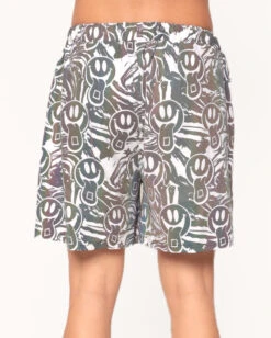 Happy Hour White Reflective Shorts 6 Happy Hour White Reflective Shorts -Iheartraves Sale Store Happy Hour White Reflective shorts Back