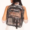 Happy Place Clear Backpack -Iheartraves Sale Store Happy Place Transparent Backpack Black