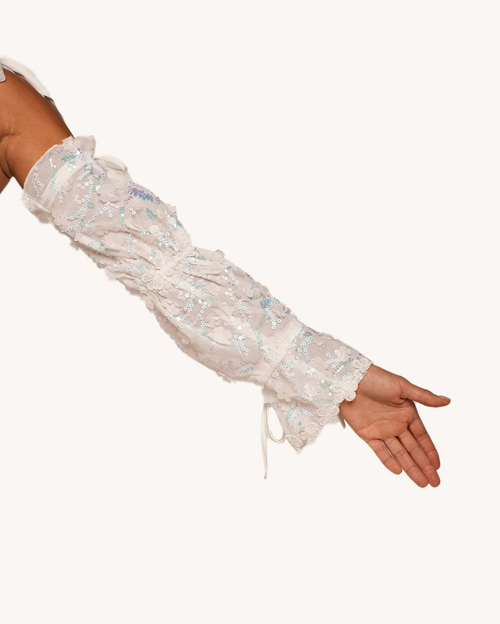 Heaven's Forever Floral Shoulder Tie Top With Sleeves 3 Heaven's Forever Floral Shoulder Tie Top With Sleeves - Image 3