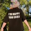 Leblunt X IHR I'm Happy You Exist Oversized Tee -Iheartraves Sale Store IMG 4505