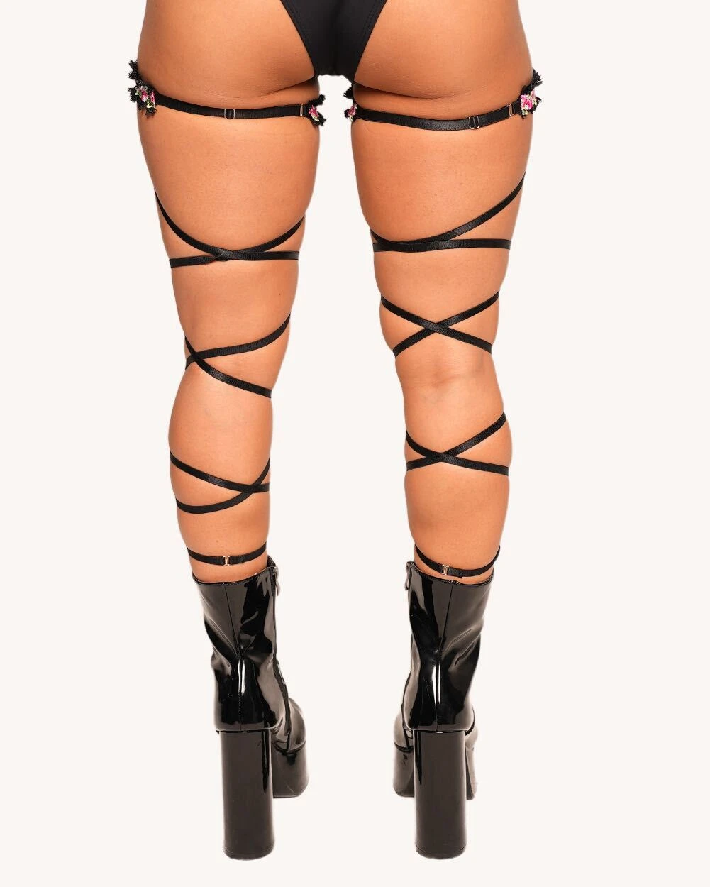 Springtime Spritz Floral Pair Leg Wraps 2 Springtime Spritz Floral Pair Leg Wraps - Image 2