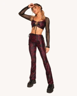 Infinite Matrix Bell Bottoms -Iheartraves Sale Store Infinite Matrix Criss Cross Top Full
