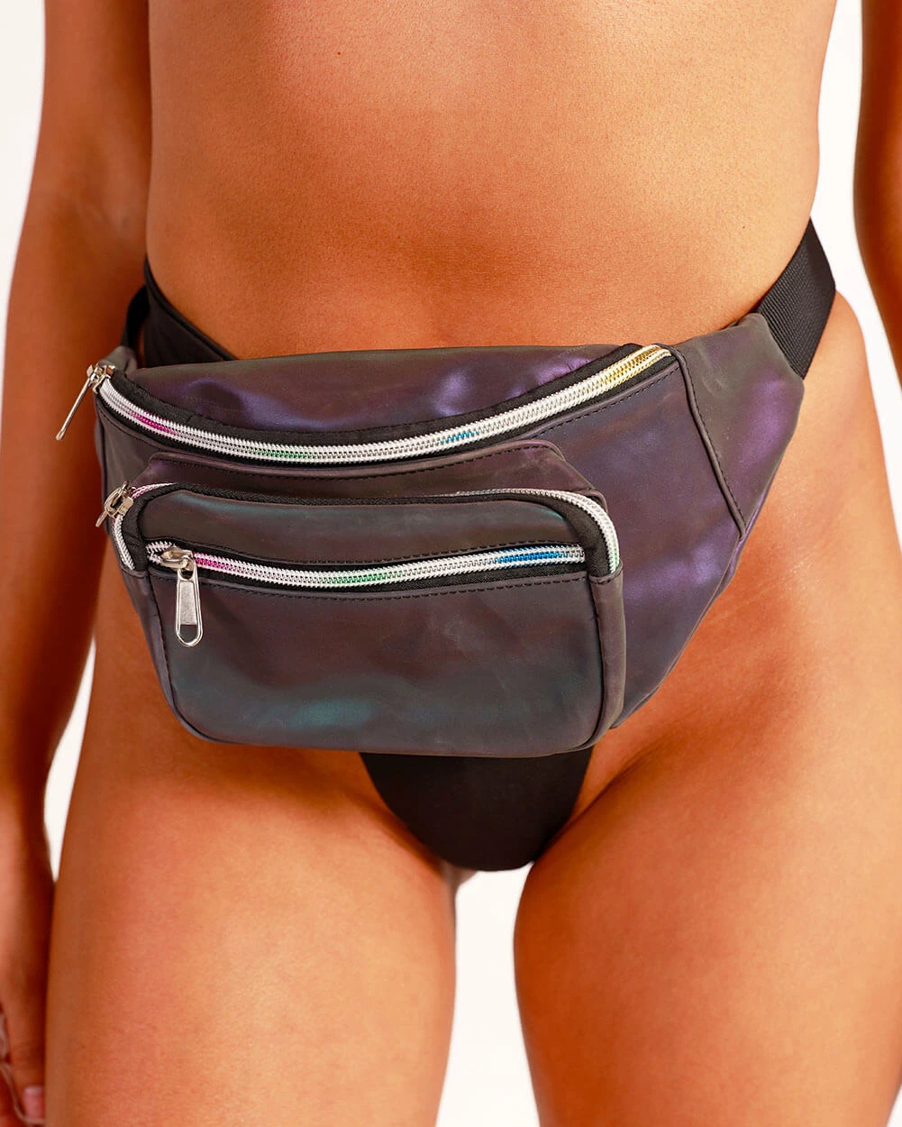 Iridesca Rainbow Reflective Fanny Pack 2 Iridesca Rainbow Reflective Fanny Pack - Image 2
