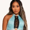 Jami Jones X IHR Lace Me Up O-Ring Top 11 Jami Jones X IHR Lace Me Up O-Ring Top -Iheartraves Sale Store Jami Jones x iHR Lace Me Up O Ring Top Front