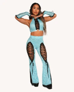 Jami Jones X IHR Lace Me Up O-Ring Top 10 Jami Jones X IHR Lace Me Up O-Ring Top -Iheartraves Sale Store Jami Jones x iHR Lace Me Up Pants Full