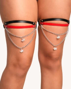 Kandi Diva X IHR Locked & Loaded Pair Chain Leg Garters