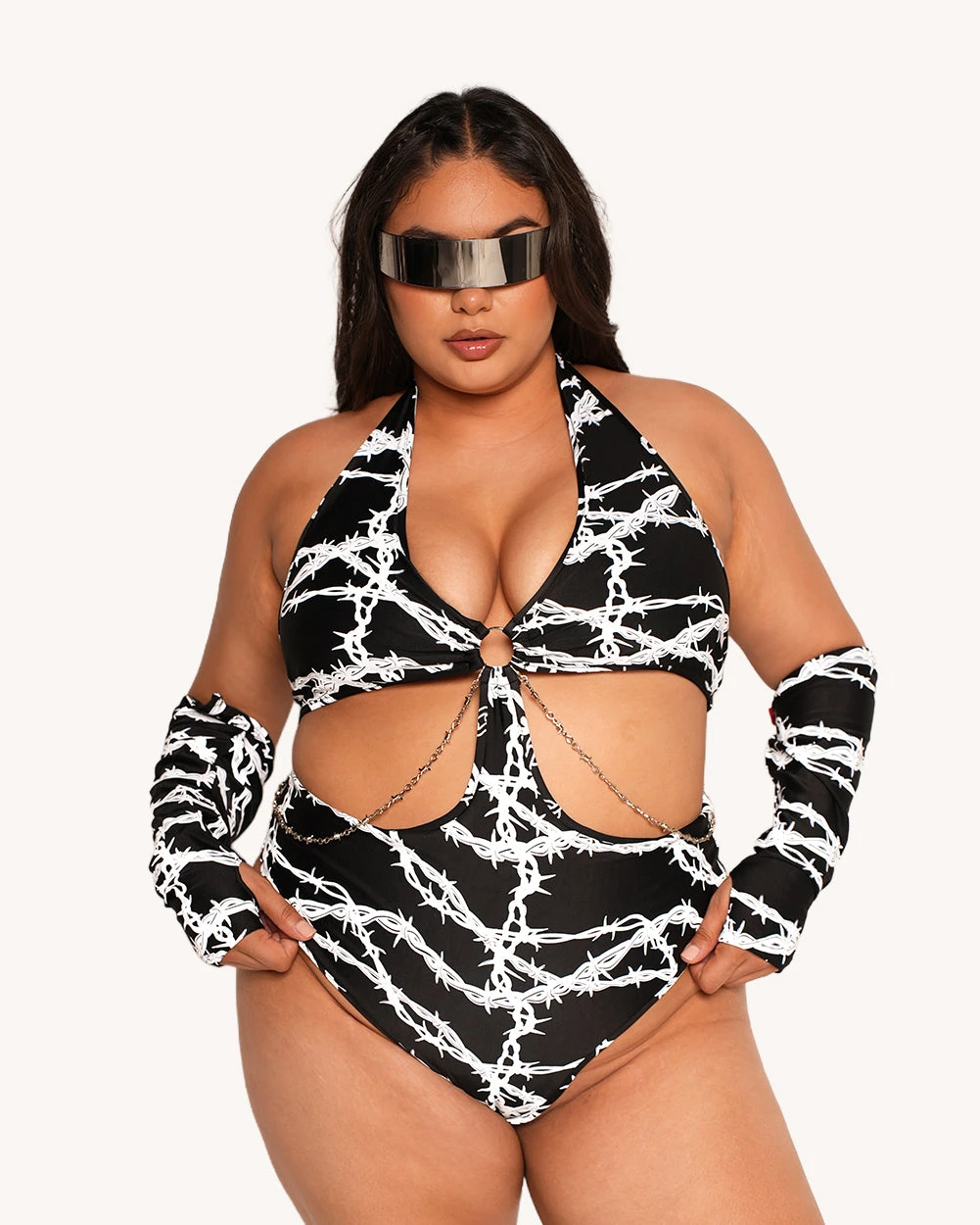 Live Wire Reflective Bodysuit With Sleeves 6 Live Wire Reflective Bodysuit With Sleeves - Image 6