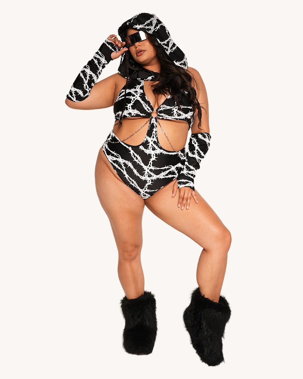 Live Wire Reflective Bodysuit With Sleeves 8 Live Wire Reflective Bodysuit With Sleeves - Image 8