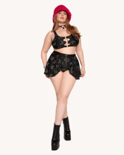 Lucid Flight Rainbow Reflective Skirt 15 Lucid Flight Rainbow Reflective Skirt -Iheartraves Sale Store Lucid Flight Rainbow Reflective Top C1 Full 1