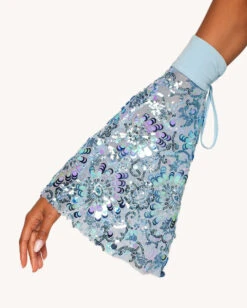 Magic Tricks Sequin Floral Bodysuit With Sleeves -Iheartraves Sale Store Magic Tricks Sequin Floral Bodysuit with Sleeves Detail