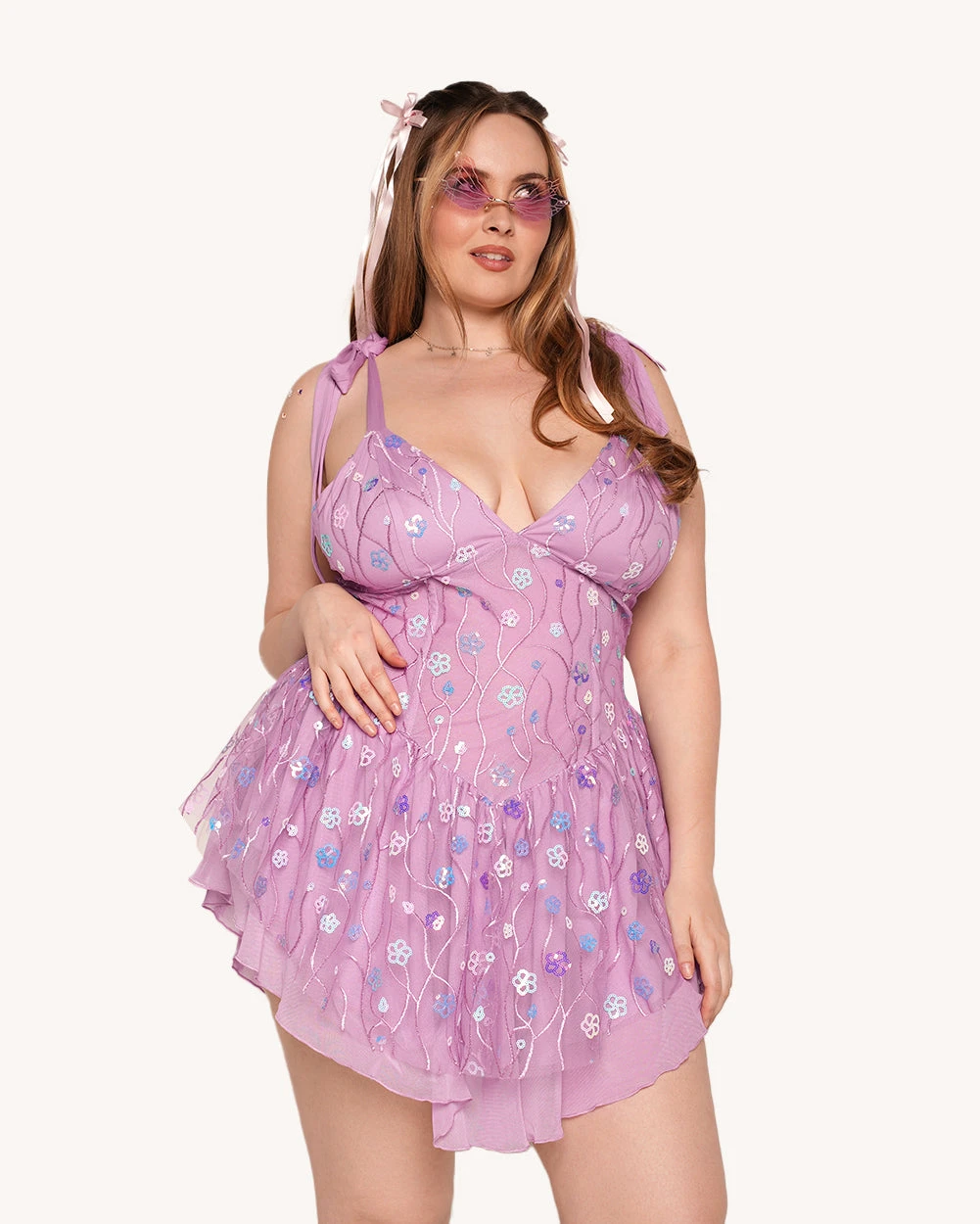 Make You Wonder Sequin Floral Dress 5 Make You Wonder Sequin Floral Dress - Image 5