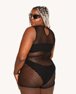 Midnight Drop Romper -Iheartraves Sale Store Midnight Drop Romper C1 Back