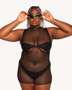 Midnight Drop Romper -Iheartraves Sale Store Midnight Drop Romper C1 Front