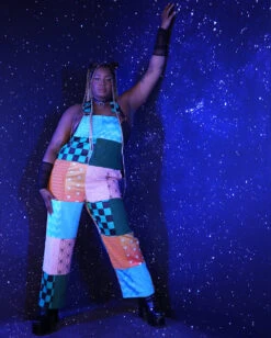 Otaku Patchwork Overalls -Iheartraves Sale Store OtakuPatchworkOveralls