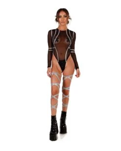 Pair Of Non-Slip Reflective Leg Wraps 10 Pair Of Non-Slip Reflective Leg Wraps -Iheartraves Sale Store Pair of Non Slip Reflective Leg Wraps full