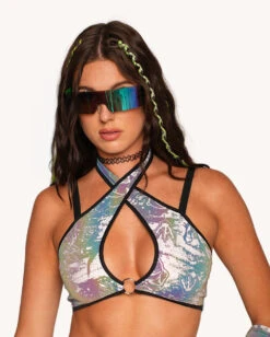 Reckless Reflective Halter Top
