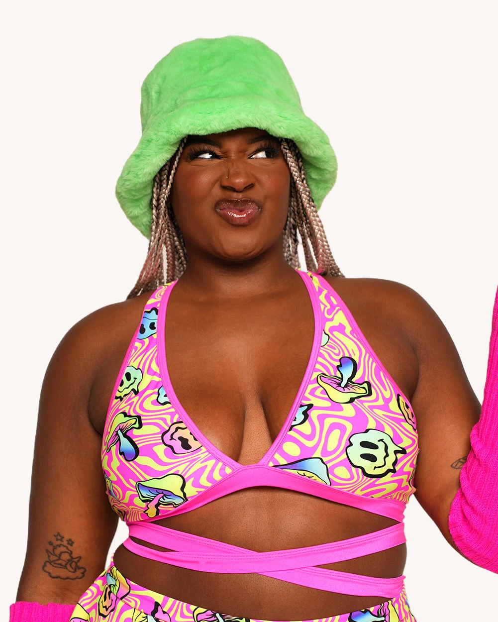 Rolita Couture X IHR Am I Tripping Cross Back Top 5 Rolita Couture X IHR Am I Tripping Cross Back Top - Image 5