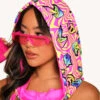 Rolita Couture X IHR Am I Tripping Groove & Glow Hood 14 Rolita Couture X IHR Am I Tripping Groove & Glow Hood -Iheartraves Sale Store Rolita Couture x iHR Am I Tripping Groove Glow Hood Front2