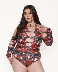 Secret Of Life Mushroom Bodysuit Set -Iheartraves Sale Store Secret Life of Mushroom Bodysuit Set C1 Front