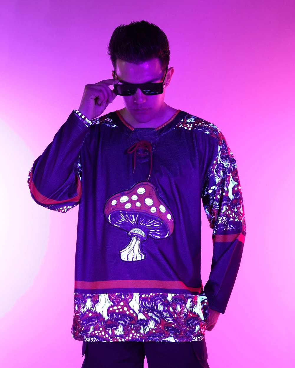 Secret Of Life Mushroom Unisex Hockey Jersey 3 Secret Of Life Mushroom Unisex Hockey Jersey - Image 3