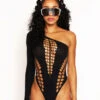 She's The Moment Bodysuit -Iheartraves Sale Store She s the Moment Bodysuit Black Front