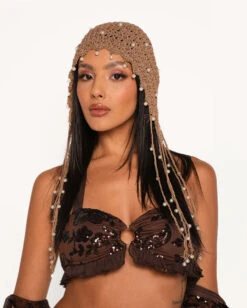 Bohemian Princess Sequin Ruffle O-Ring Top With Sleeves -Iheartraves Sale Store Soul of a Gypsy Sequin Ruffle O ring Top with Sleeves Front